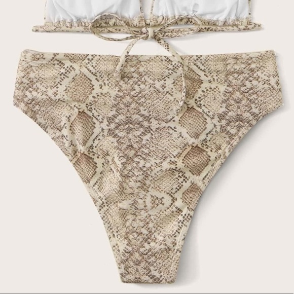 Snakeskin high waist bikini - Picture 3 of 4